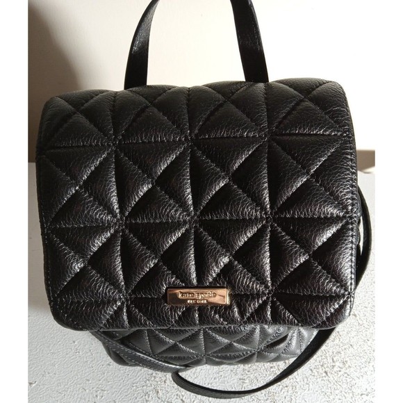 Kate Spade New York Black Quilted Leather Woman\'s Backpack Small main image 5